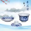 黄礼盒青花茶具 茶具艺术汇