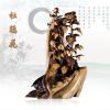 杜鹃花 紫檀木 根雕艺术品  