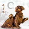 《母子狗》根雕艺术品 