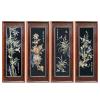 康惠芳《梅兰竹菊》刺绣潮绣粤绣