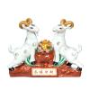 恭喜发财对杨羊 陶瓷工艺品