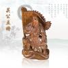 关公点将  绿檀木 根雕艺术品  