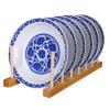 7寸青花玲珑套盘 餐具工艺品