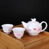 4头手绘茶具（竹质） 茶具艺术汇