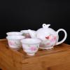 6头手绘茶具（竹质茶海） 茶具艺术汇