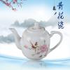 7头手绘釉上茶具（水点桃花） 茶具艺术汇  