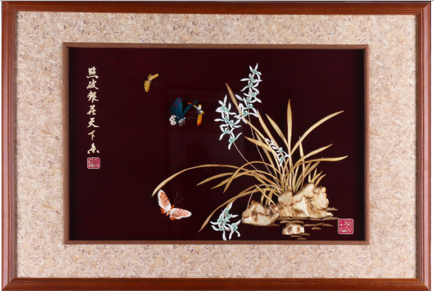 爱特猫麦秆画