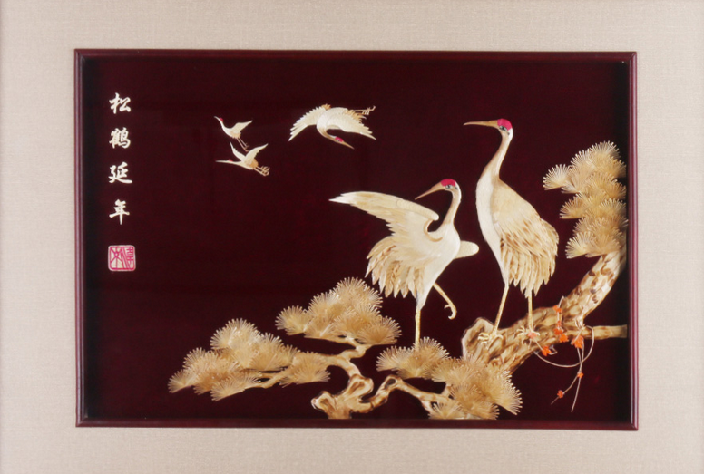 爱特猫麦秆画