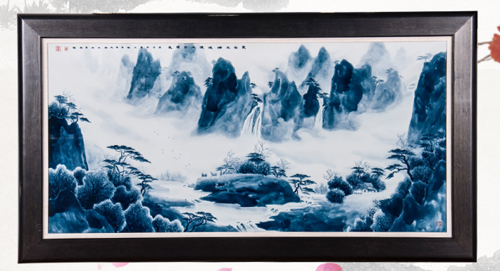 爱特猫瓷板画艺术品