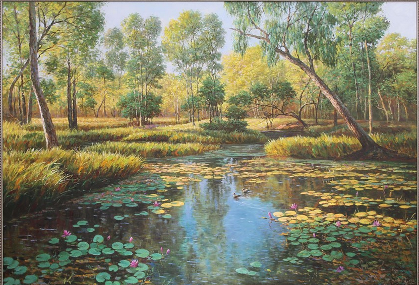 爱特猫油画
