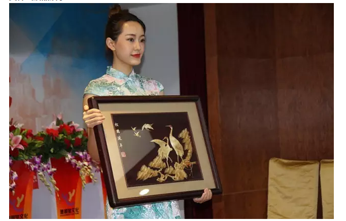 麦秆画艺术品