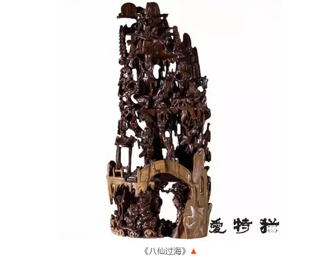 爱特猫根雕艺术品