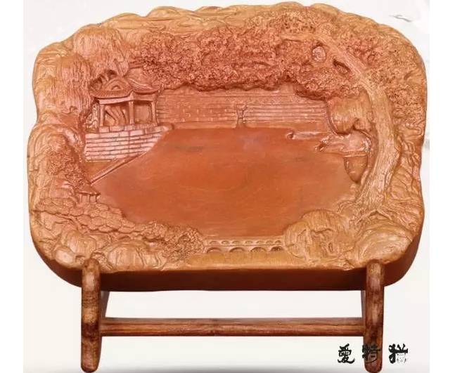 爱特猫砚台艺术品